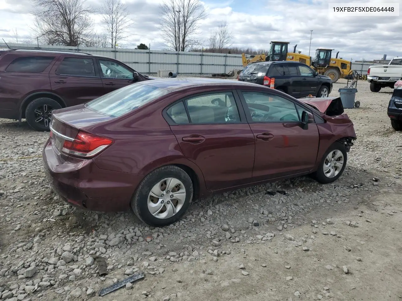 2013 Honda Civic Lx VIN: 19XFB2F5XDE064448 Lot: 52310915