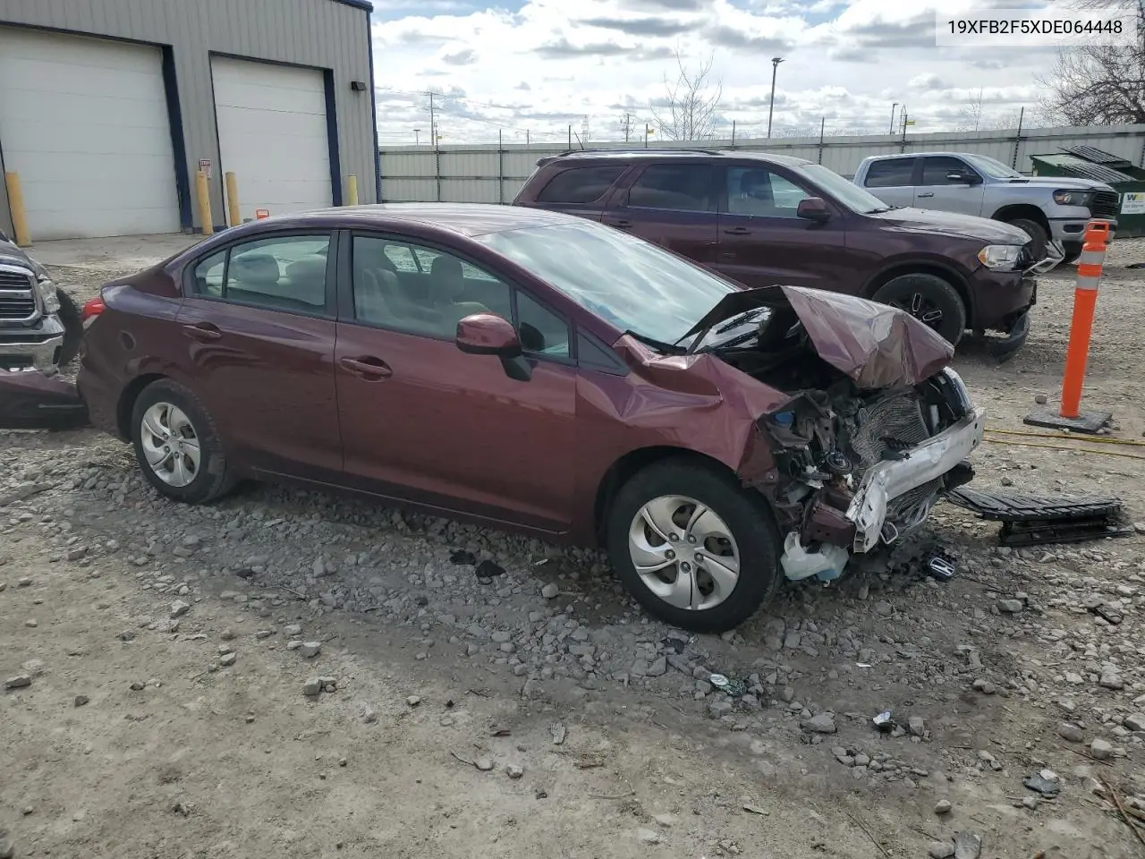 2013 Honda Civic Lx VIN: 19XFB2F5XDE064448 Lot: 52310915