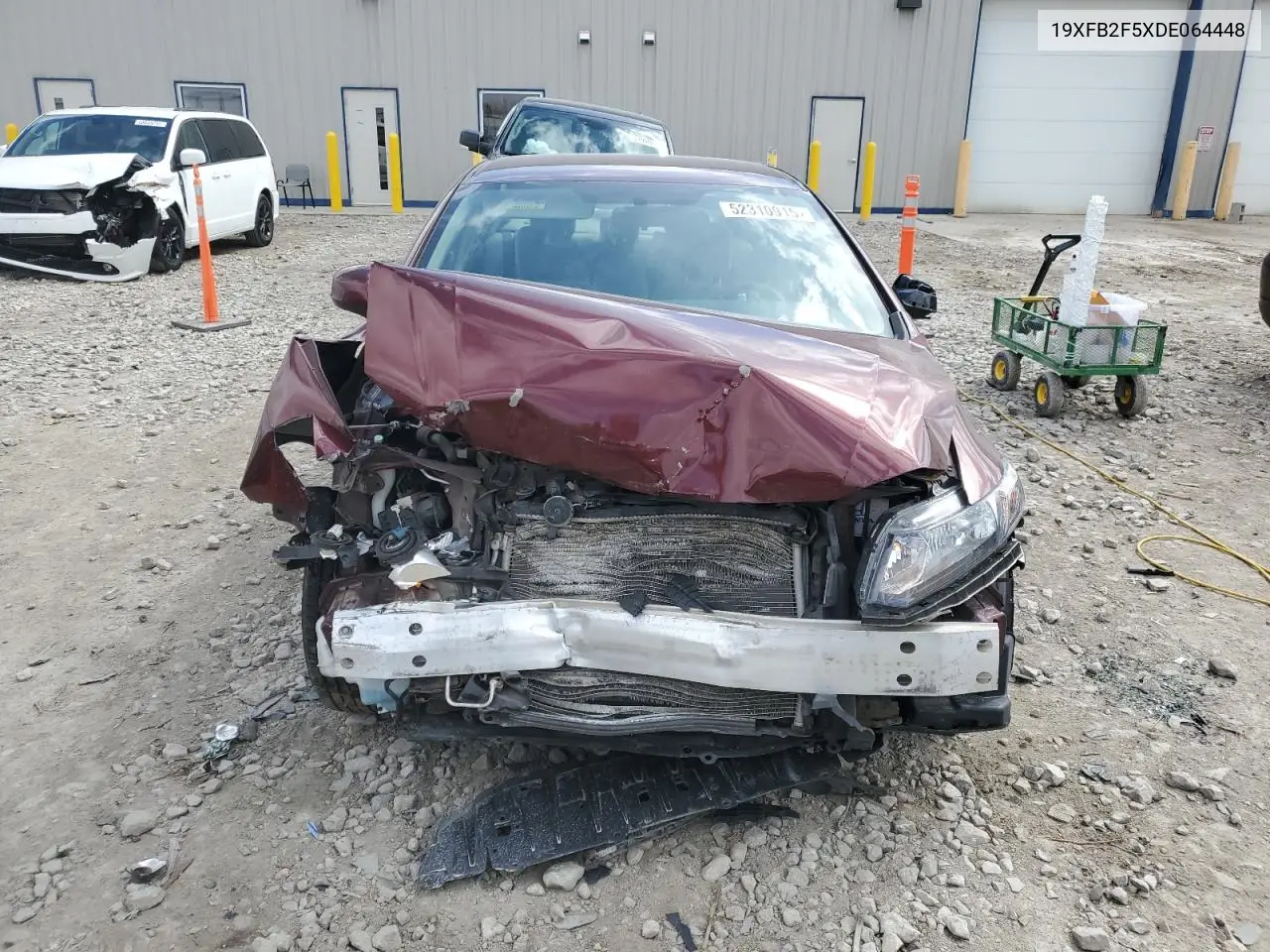 2013 Honda Civic Lx VIN: 19XFB2F5XDE064448 Lot: 52310915