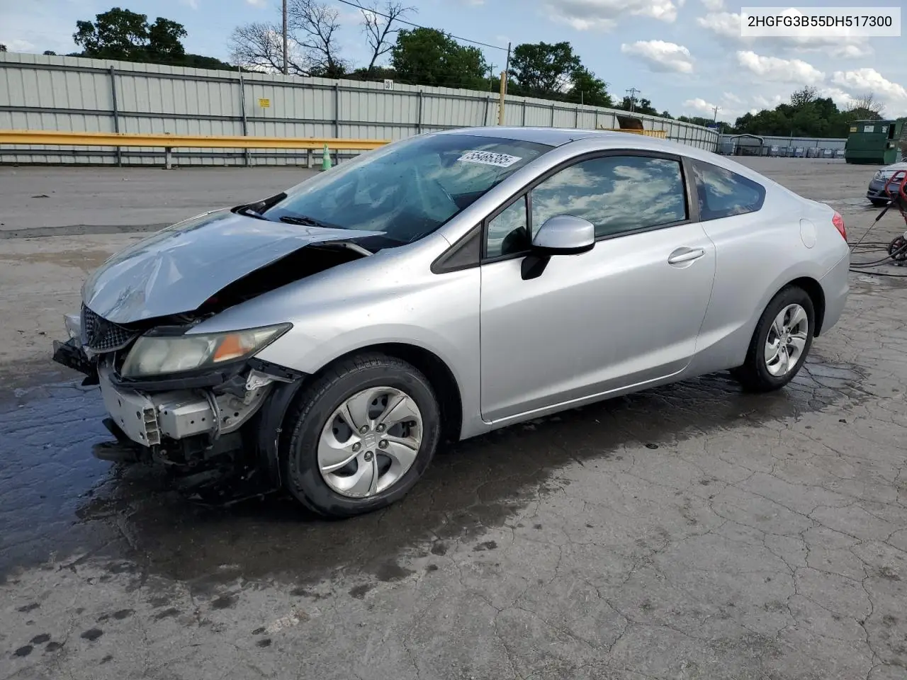 2013 Honda Civic Lx VIN: 2HGFG3B55DH517300 Lot: 55486385