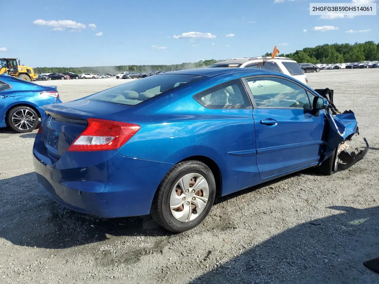 2013 Honda Civic Lx VIN: 2HGFG3B59DH514061 Lot: 55682395