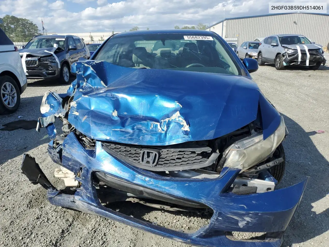 2013 Honda Civic Lx VIN: 2HGFG3B59DH514061 Lot: 55682395