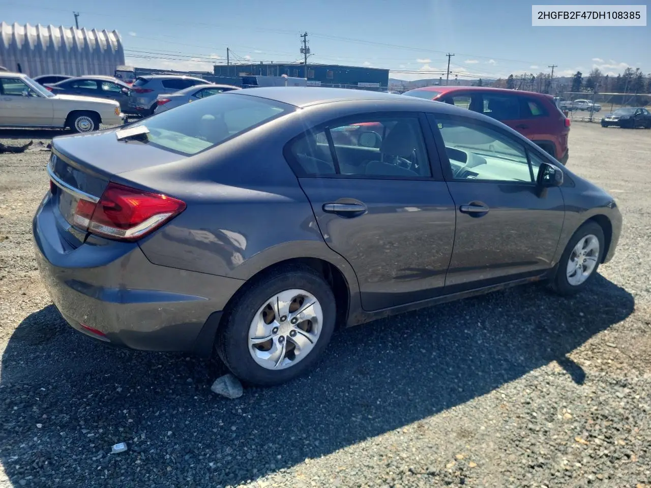 2013 Honda Civic Lx VIN: 2HGFB2F47DH108385 Lot: 55720035