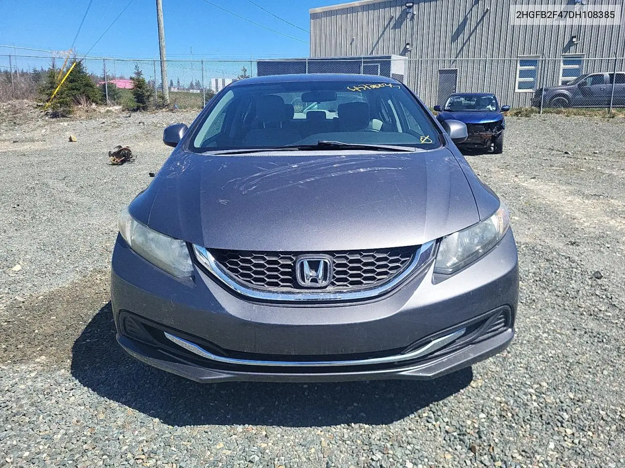 2013 Honda Civic Lx VIN: 2HGFB2F47DH108385 Lot: 55720035