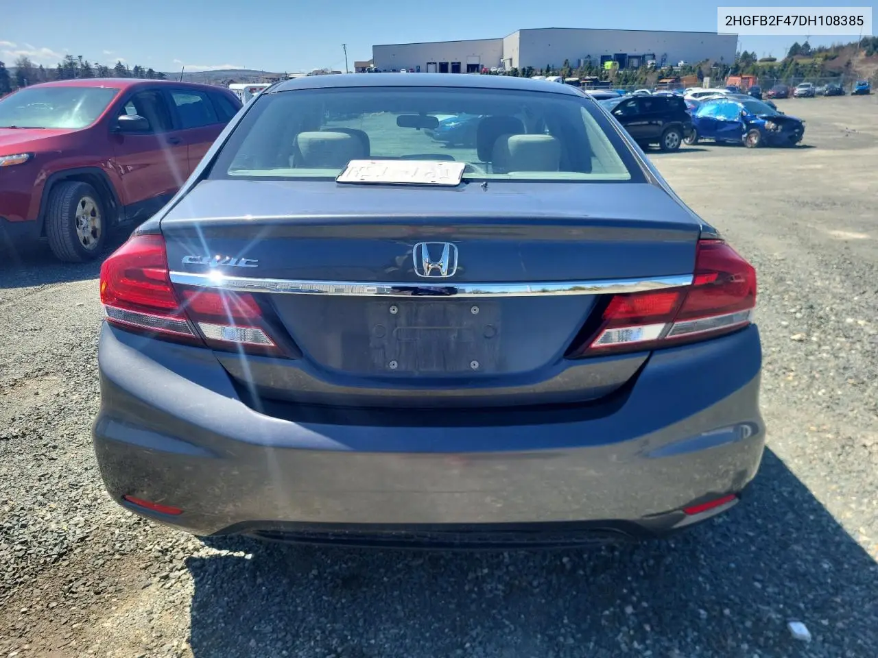 2013 Honda Civic Lx VIN: 2HGFB2F47DH108385 Lot: 55720035