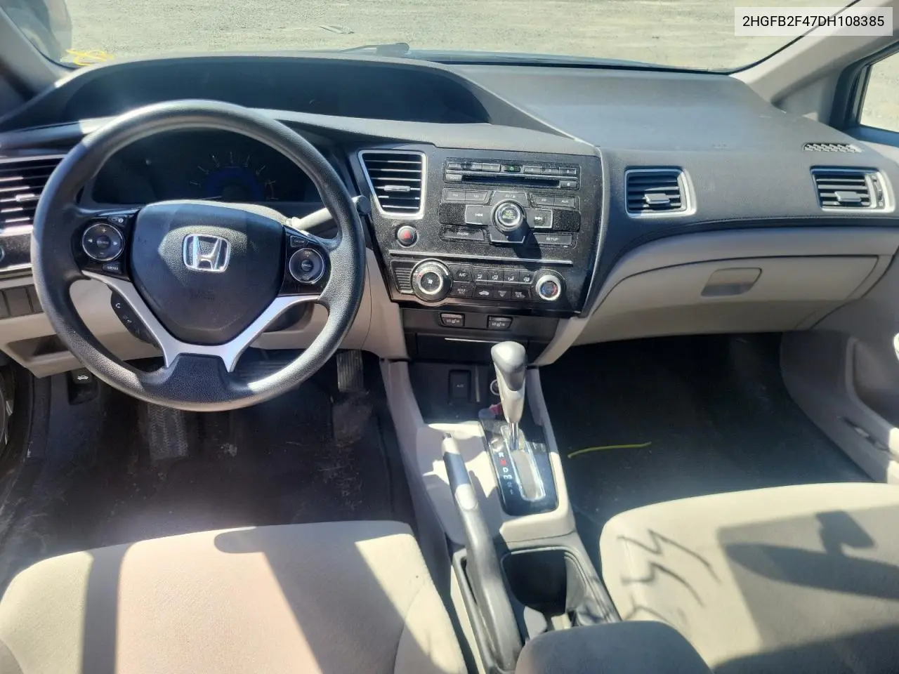 2013 Honda Civic Lx VIN: 2HGFB2F47DH108385 Lot: 55720035
