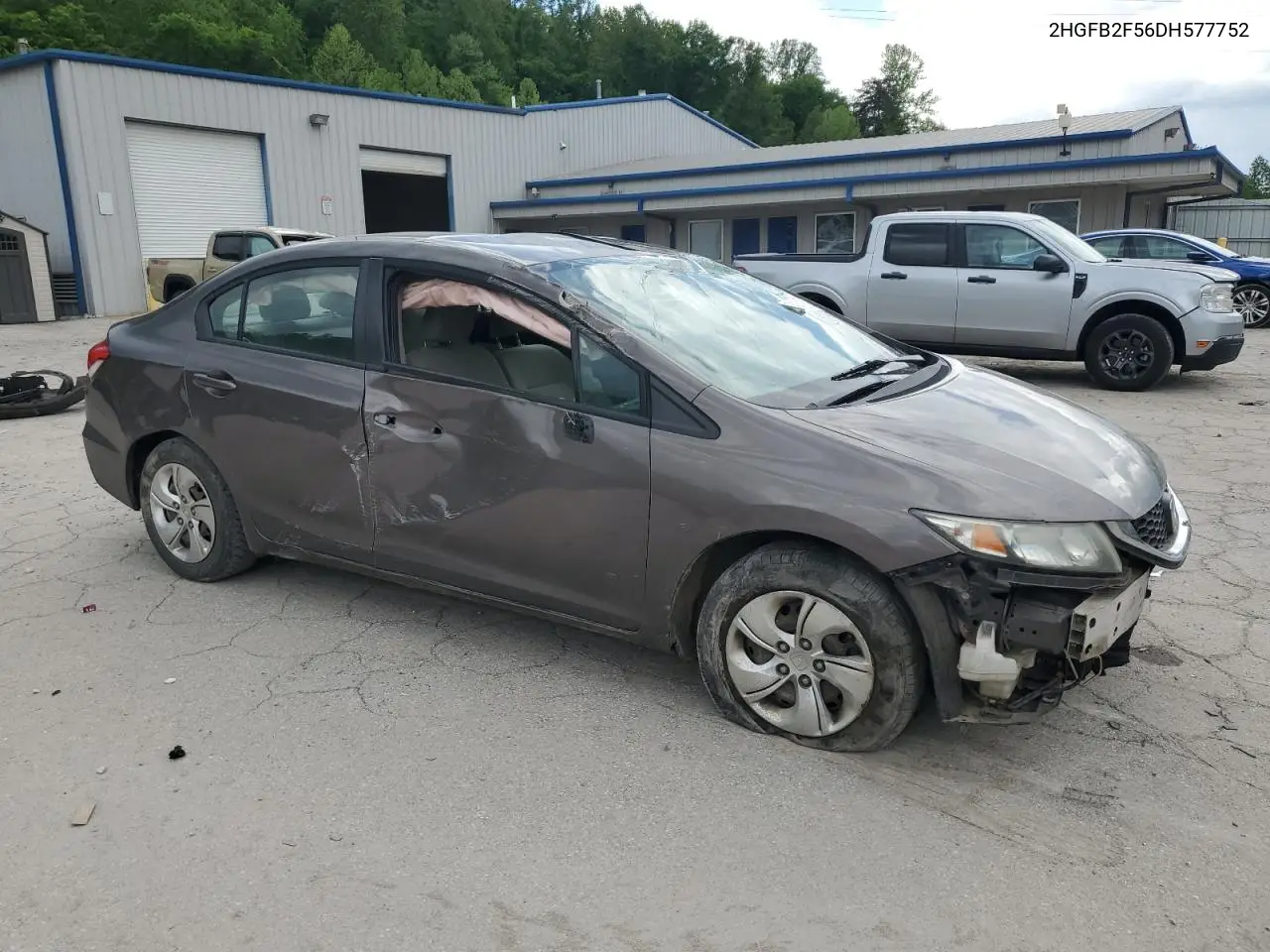 2013 Honda Civic Lx VIN: 2HGFB2F56DH577752 Lot: 55947205