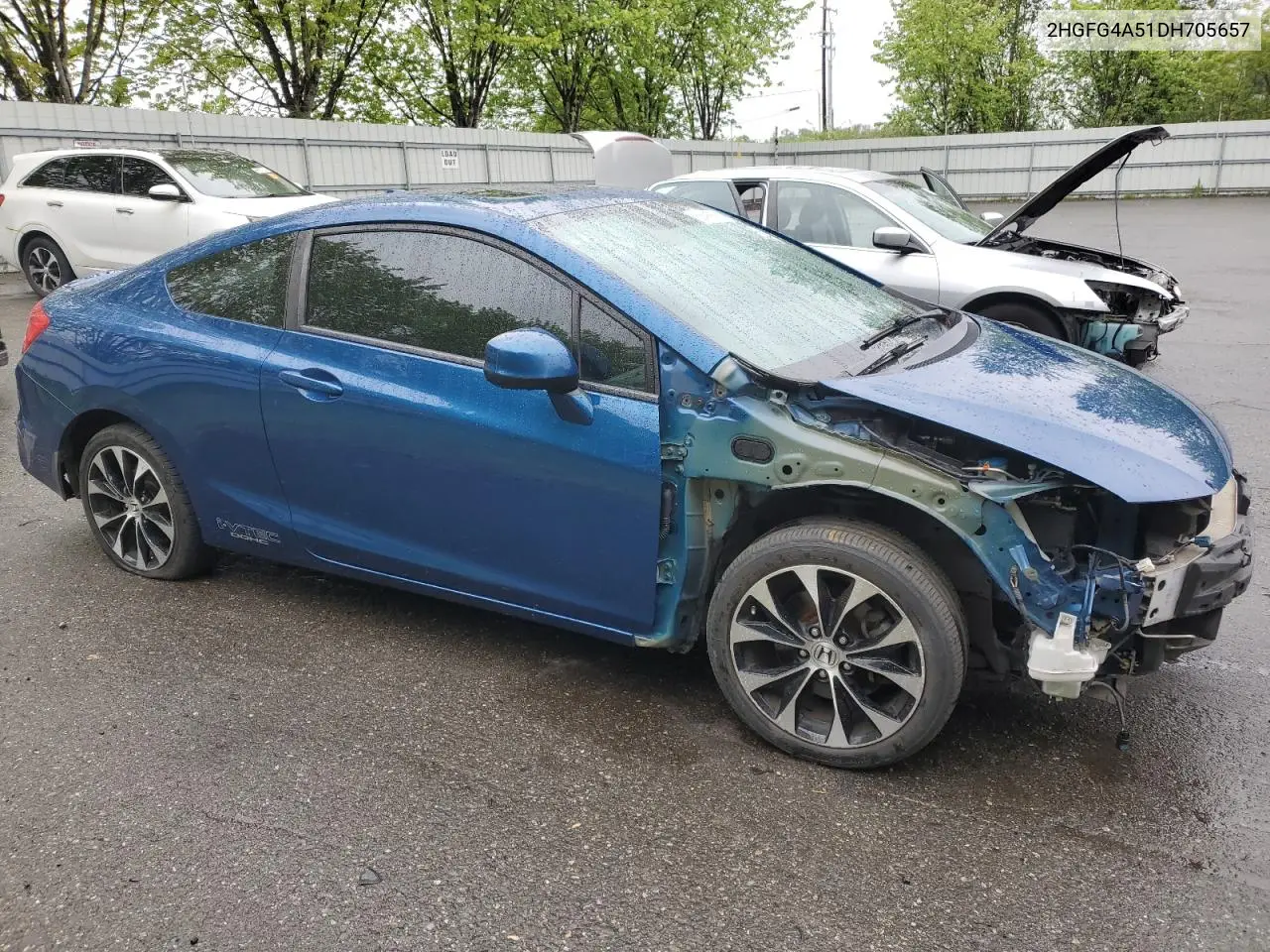2013 Honda Civic Si VIN: 2HGFG4A51DH705657 Lot: 56499885