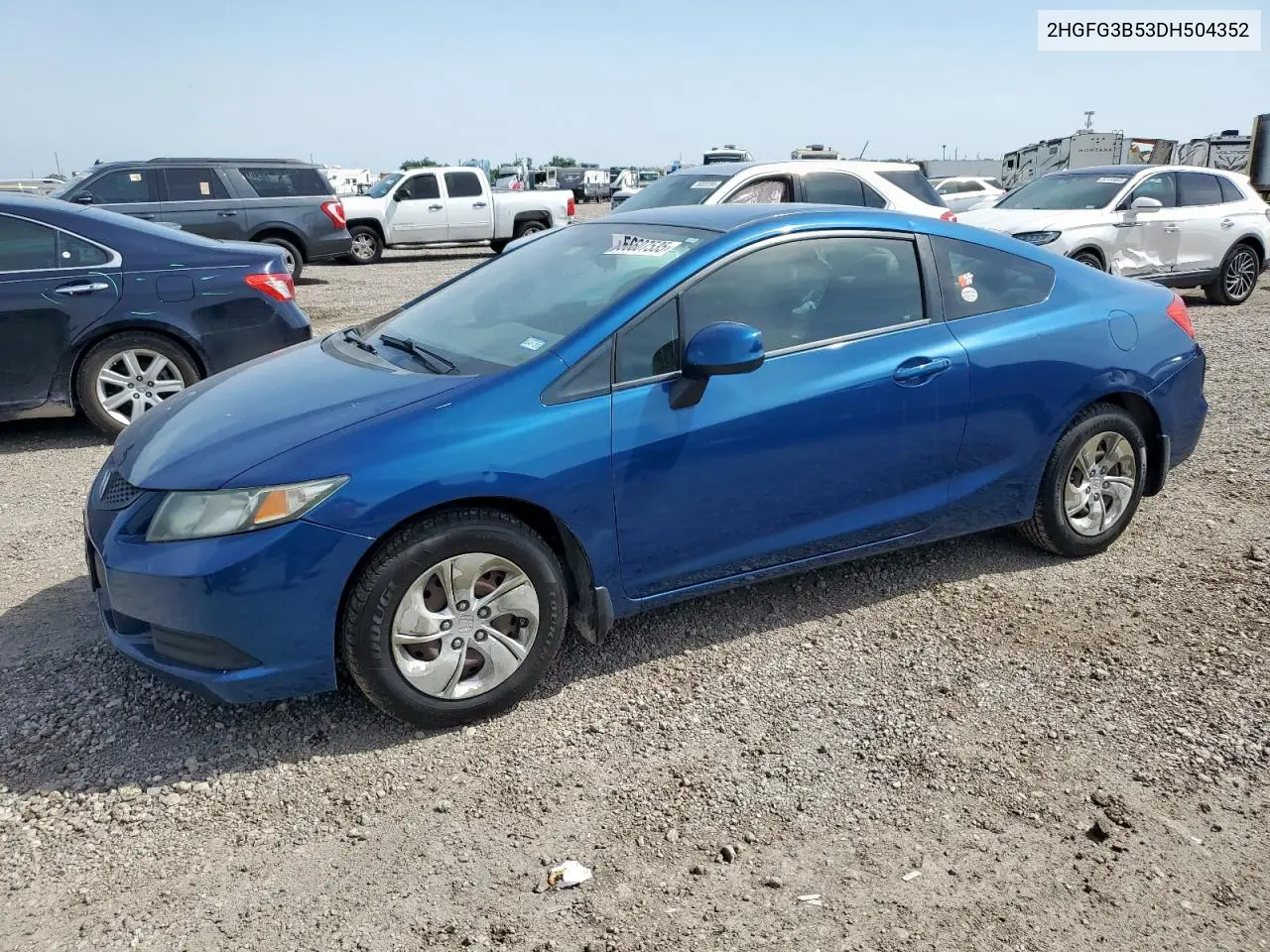 2013 Honda Civic Lx VIN: 2HGFG3B53DH504352 Lot: 56607535