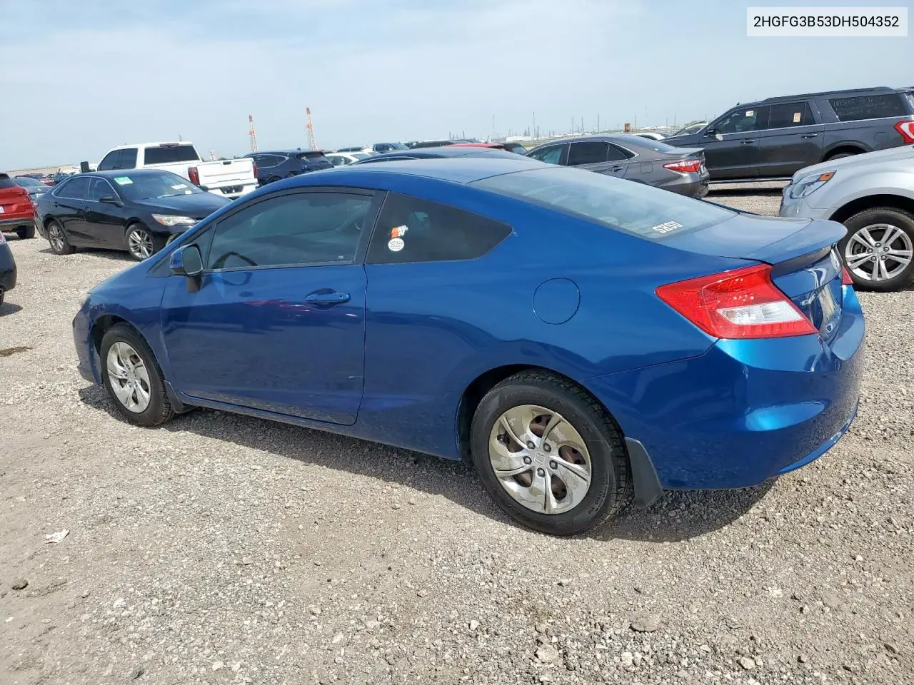 2013 Honda Civic Lx VIN: 2HGFG3B53DH504352 Lot: 56607535