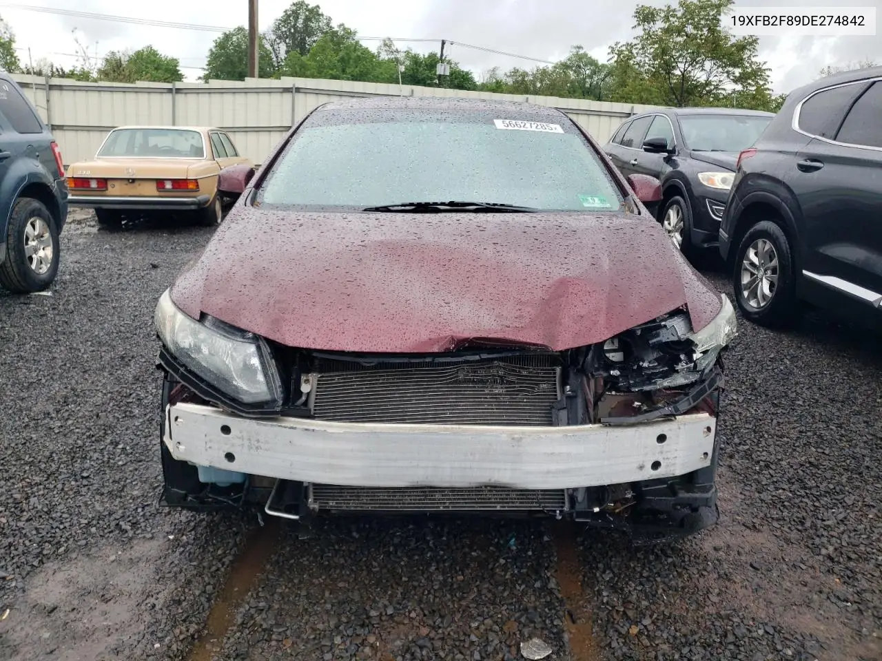 2013 Honda Civic Ex VIN: 19XFB2F89DE274842 Lot: 56627285