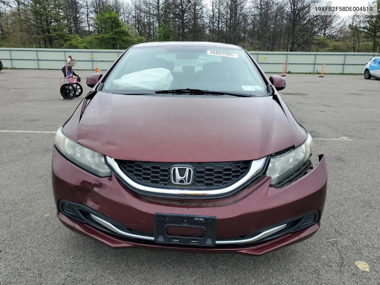 2013 Honda Civic Lx VIN: 19XFB2F58DE004510 Lot: 56802995