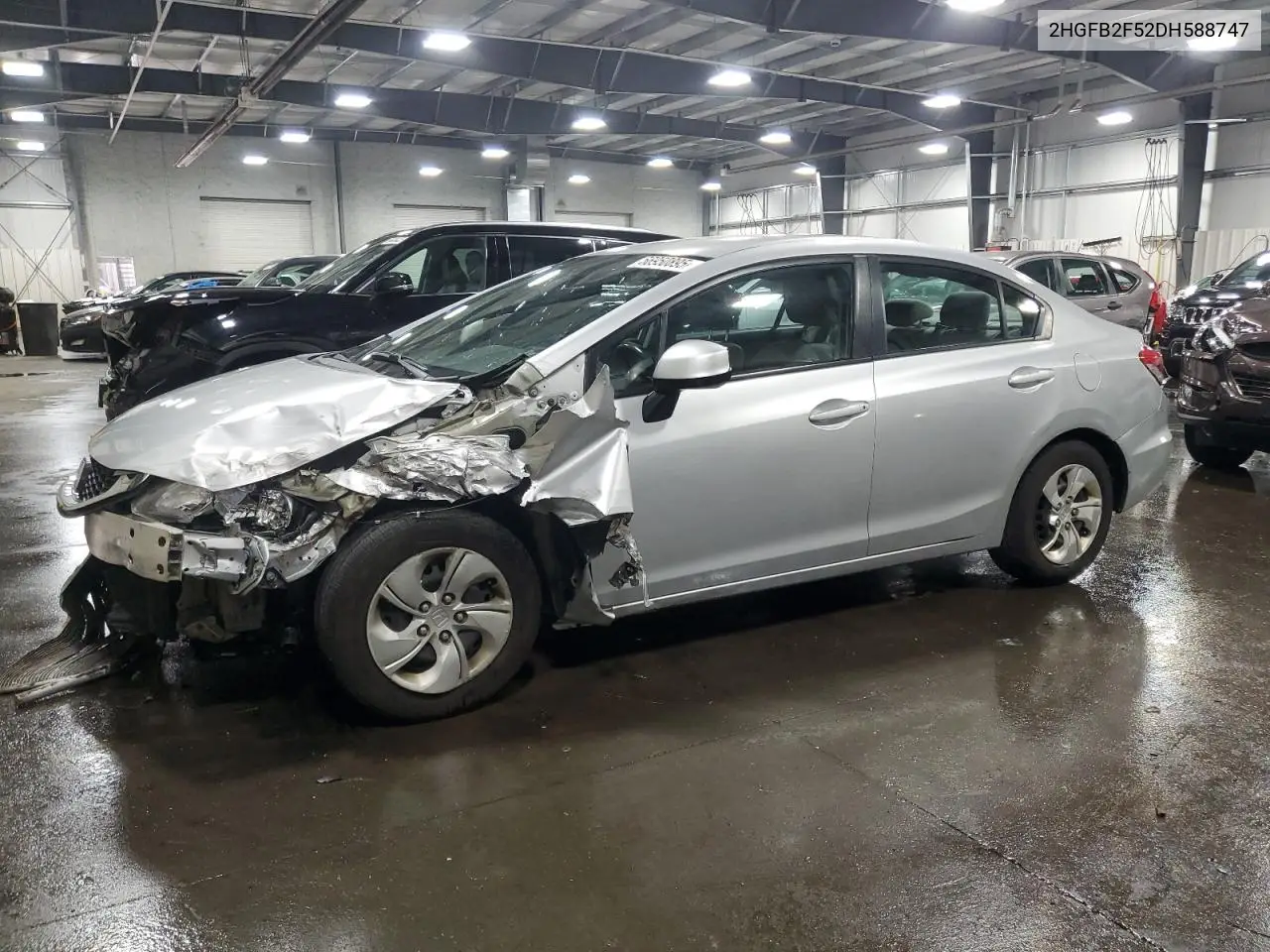 2hgfb2f52dh588747 2HGFB2F52DH588747 2013 Honda Civic Lx