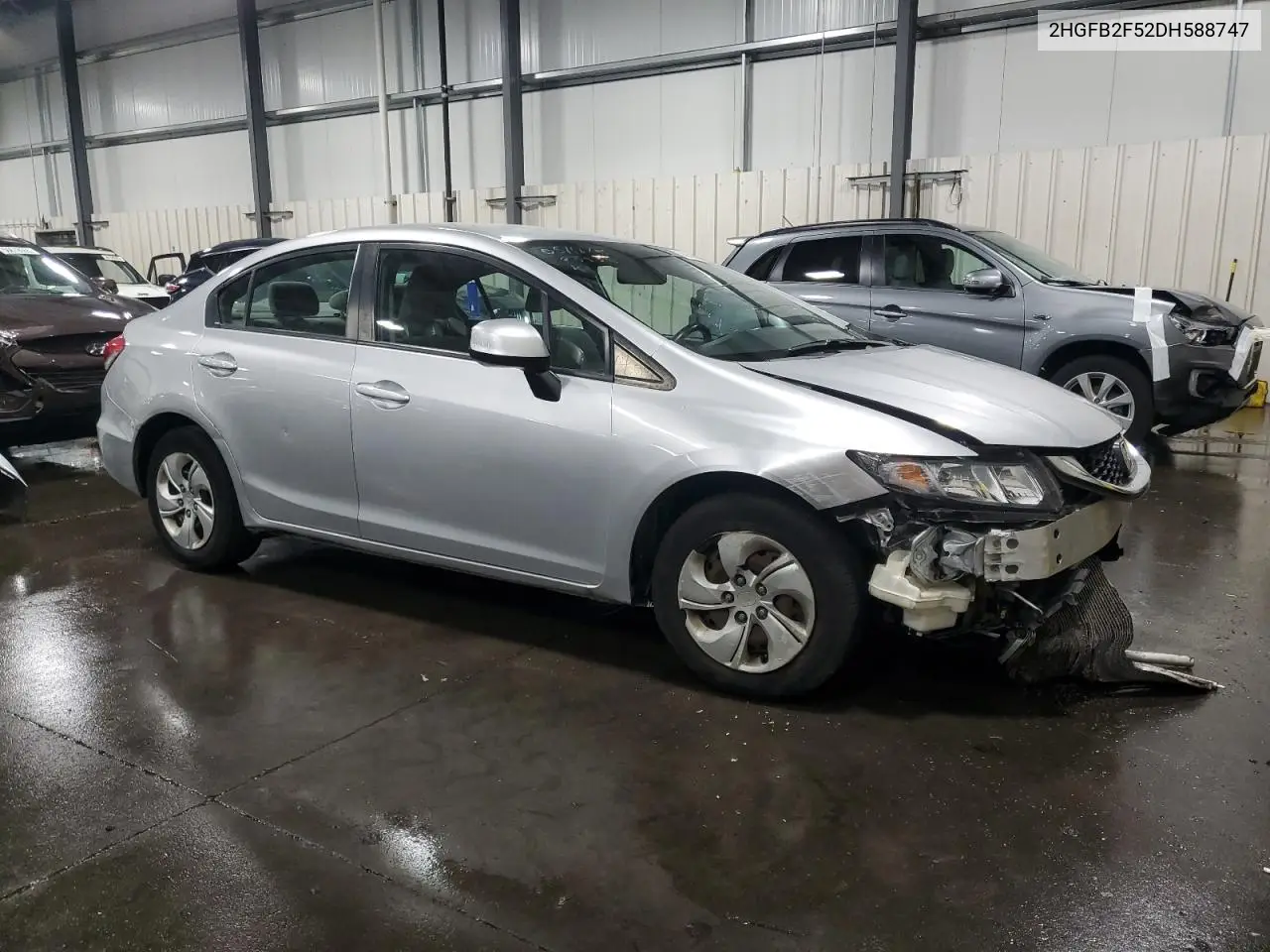 2hgfb2f52dh588747 2HGFB2F52DH588747 2013 Honda Civic Lx