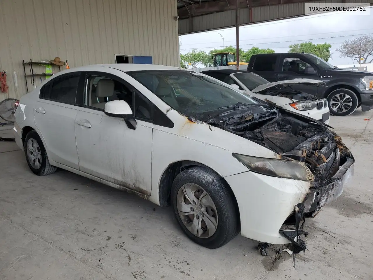2013 Honda Civic Lx VIN: 19XFB2F50DE002752 Lot: 57228195