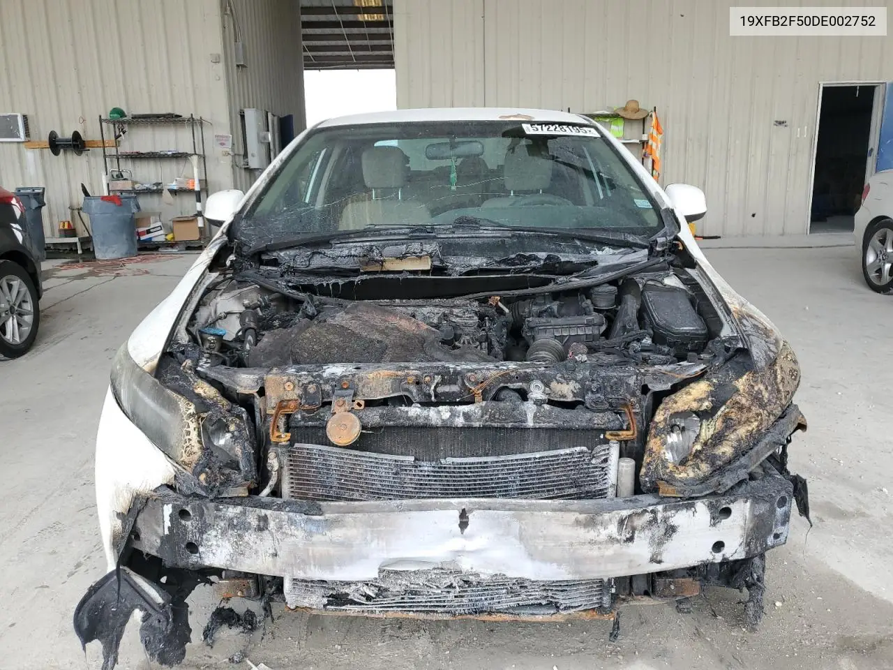 2013 Honda Civic Lx VIN: 19XFB2F50DE002752 Lot: 57228195