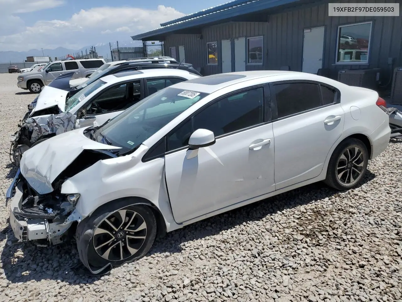 2013 Honda Civic Exl VIN: 19XFB2F97DE059503 Lot: 58807205