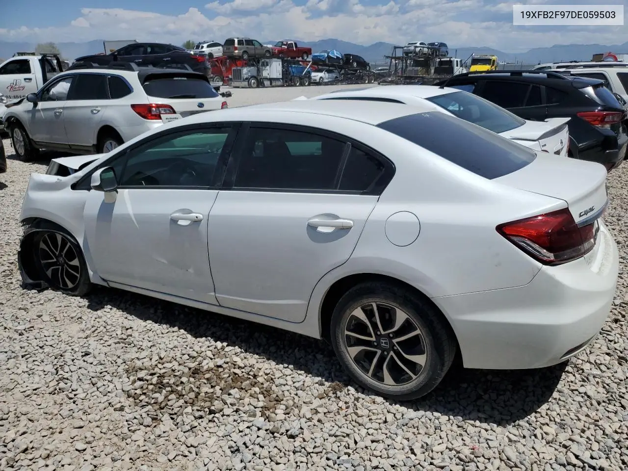 2013 Honda Civic Exl VIN: 19XFB2F97DE059503 Lot: 58807205