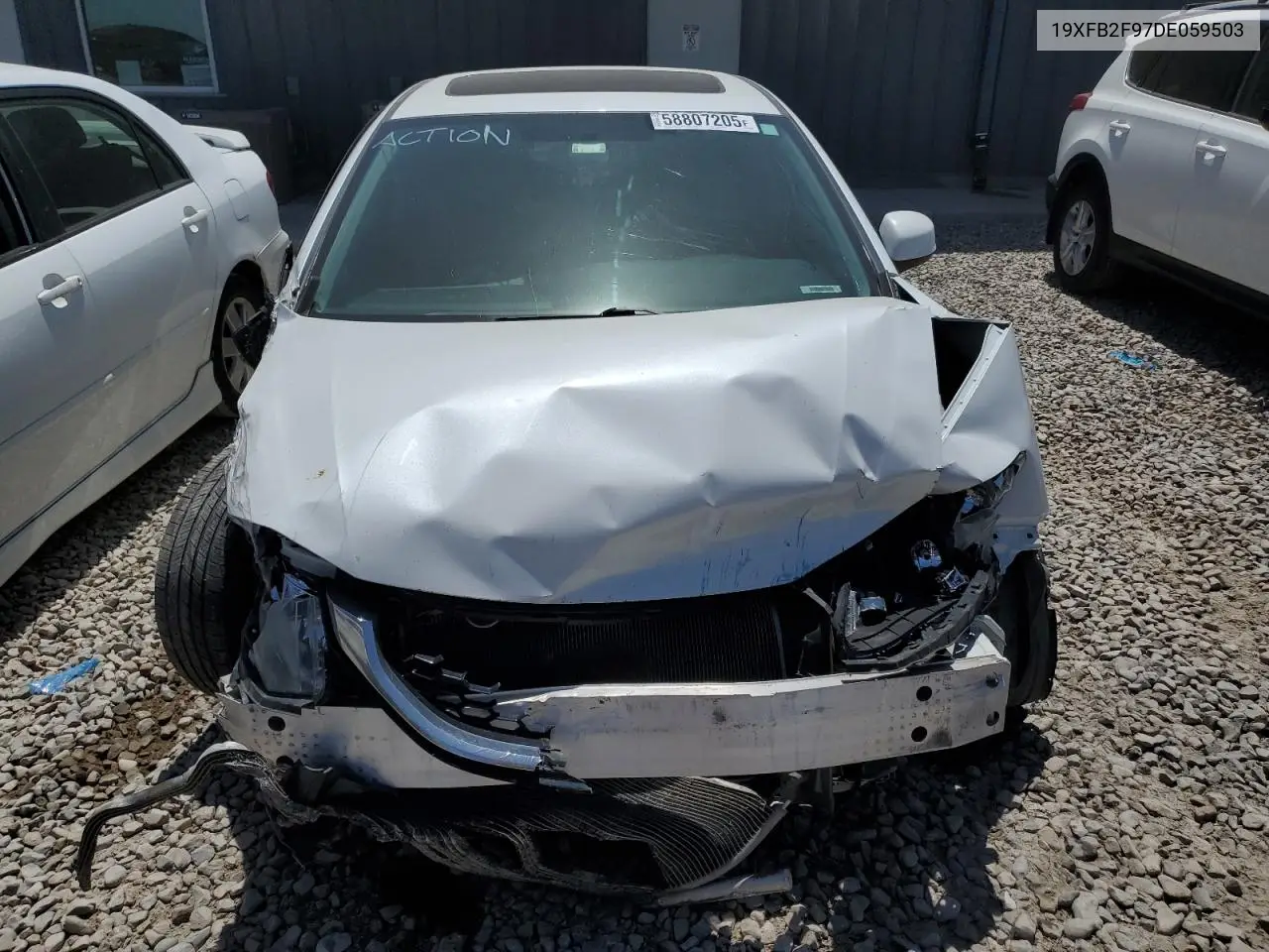 2013 Honda Civic Exl VIN: 19XFB2F97DE059503 Lot: 58807205