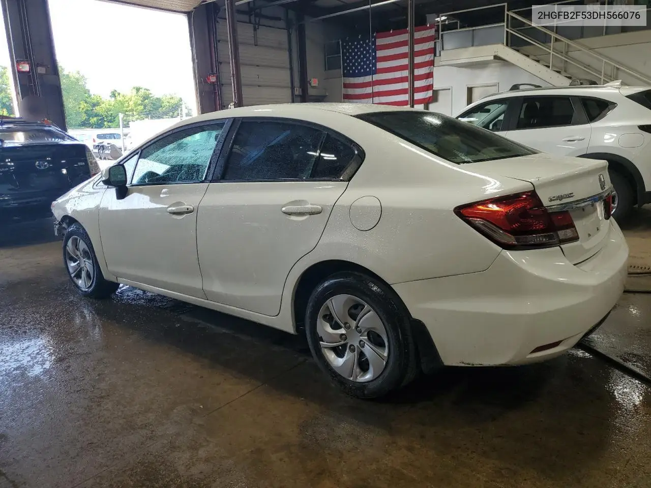 2013 Honda Civic Lx VIN: 2HGFB2F53DH566076 Lot: 61378325