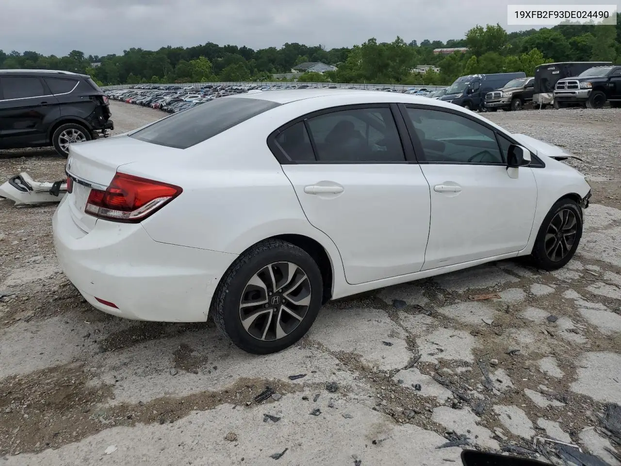 19xfb2f93de024490 19XFB2F93DE024490 2013 Honda Civic Exl