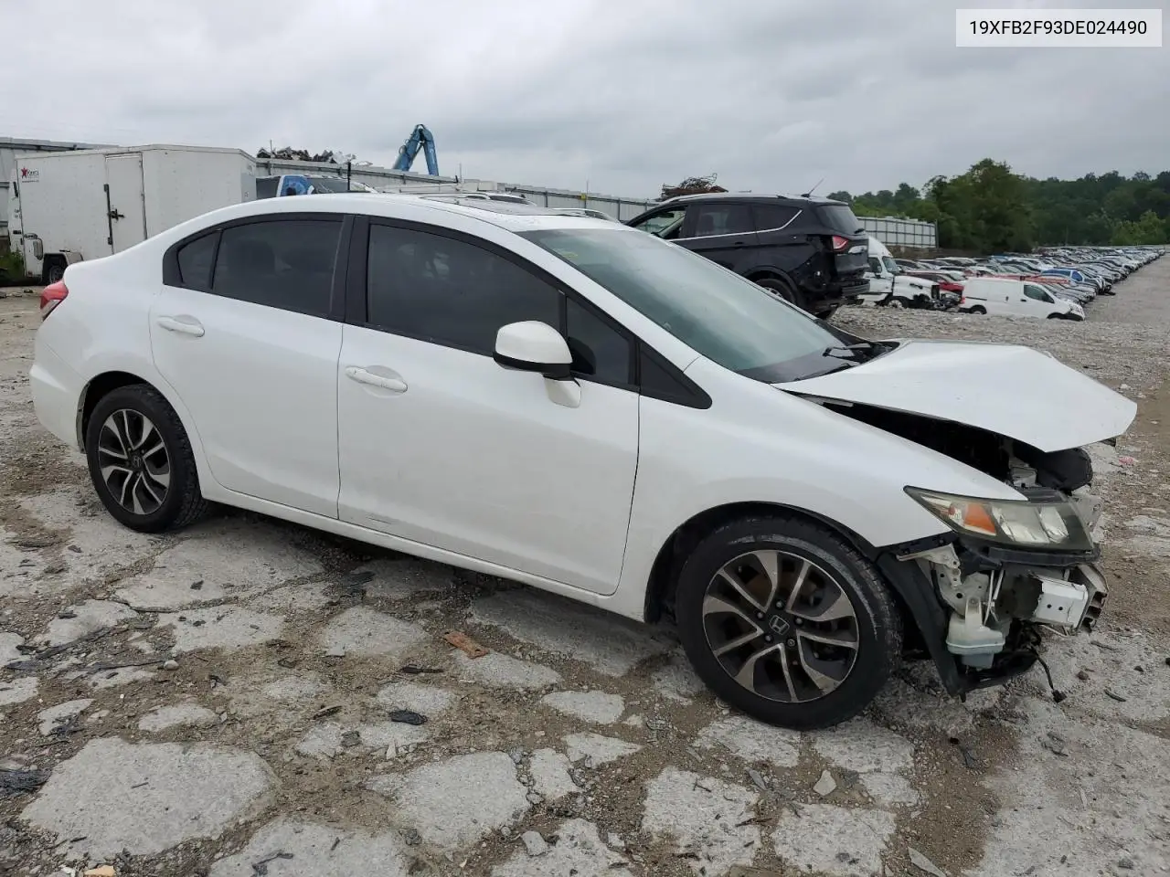 19xfb2f93de024490 19XFB2F93DE024490 2013 Honda Civic Exl