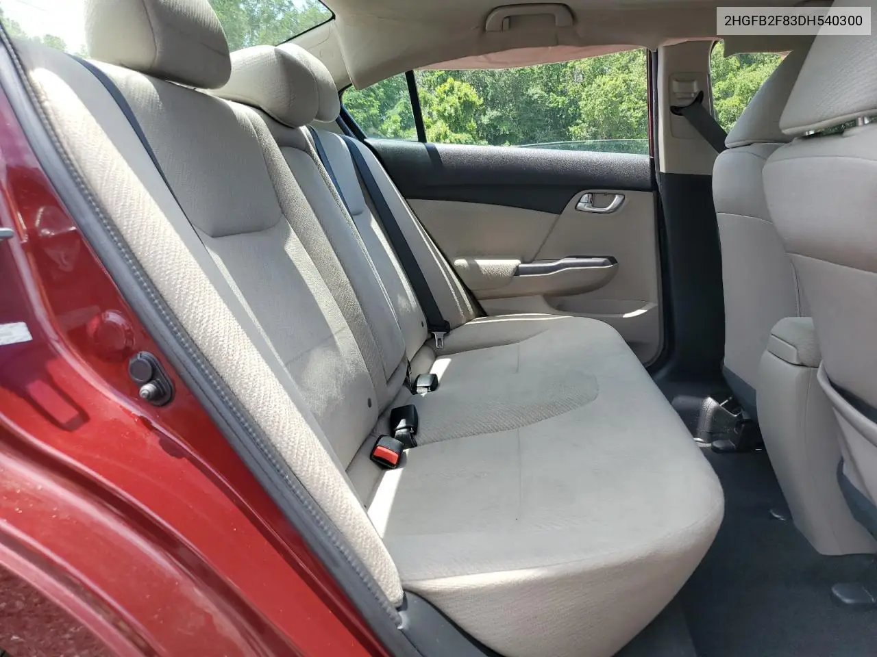 2013 Honda Civic Ex VIN: 2HGFB2F83DH540300 Lot: 61845055