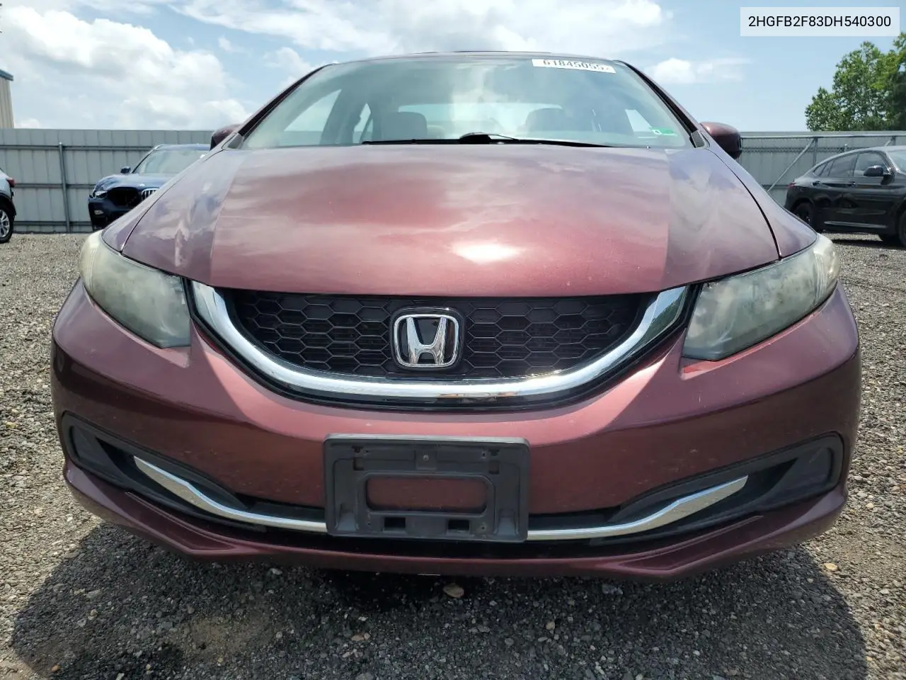 2013 Honda Civic Ex VIN: 2HGFB2F83DH540300 Lot: 61845055