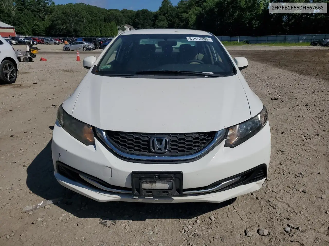 2013 Honda Civic Lx VIN: 2HGFB2F55DH567553 Lot: 61970495