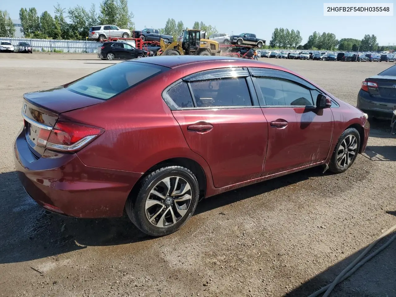 2013 Honda Civic Lx VIN: 2HGFB2F54DH035548 Lot: 62116205