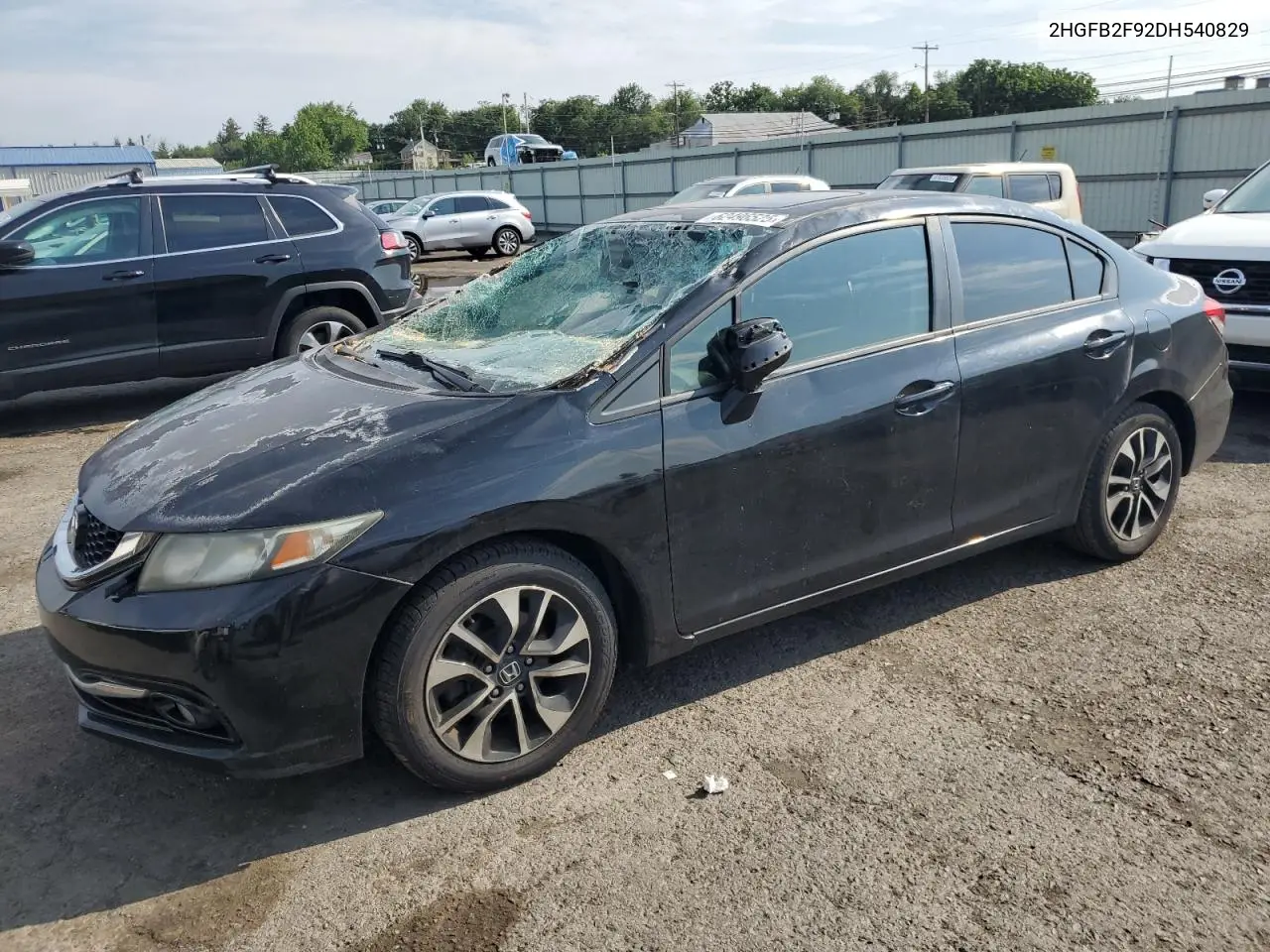 2013 Honda Civic Exl VIN: 2HGFB2F92DH540829 Lot: 62496525
