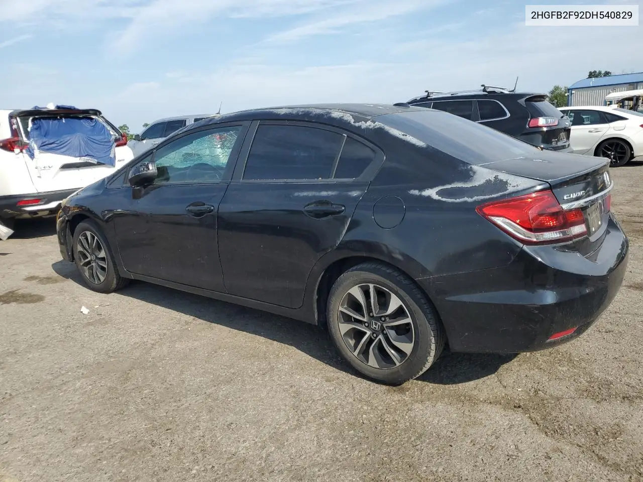 2013 Honda Civic Exl VIN: 2HGFB2F92DH540829 Lot: 62496525