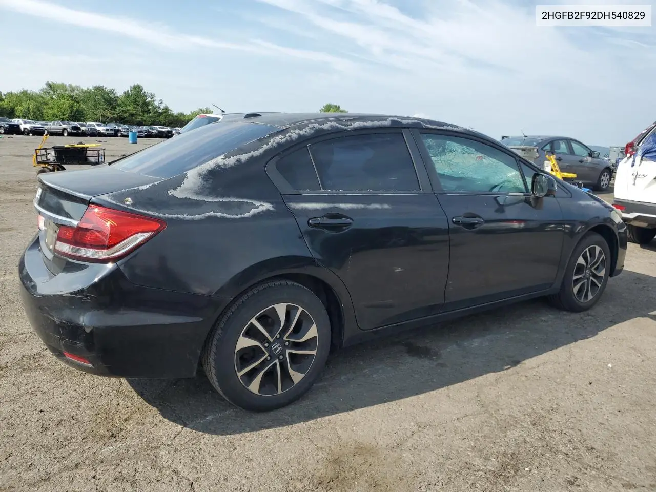 2013 Honda Civic Exl VIN: 2HGFB2F92DH540829 Lot: 62496525