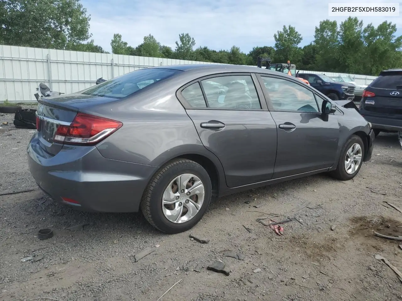 2013 Honda Civic Lx VIN: 2HGFB2F5XDH583019 Lot: 62528875