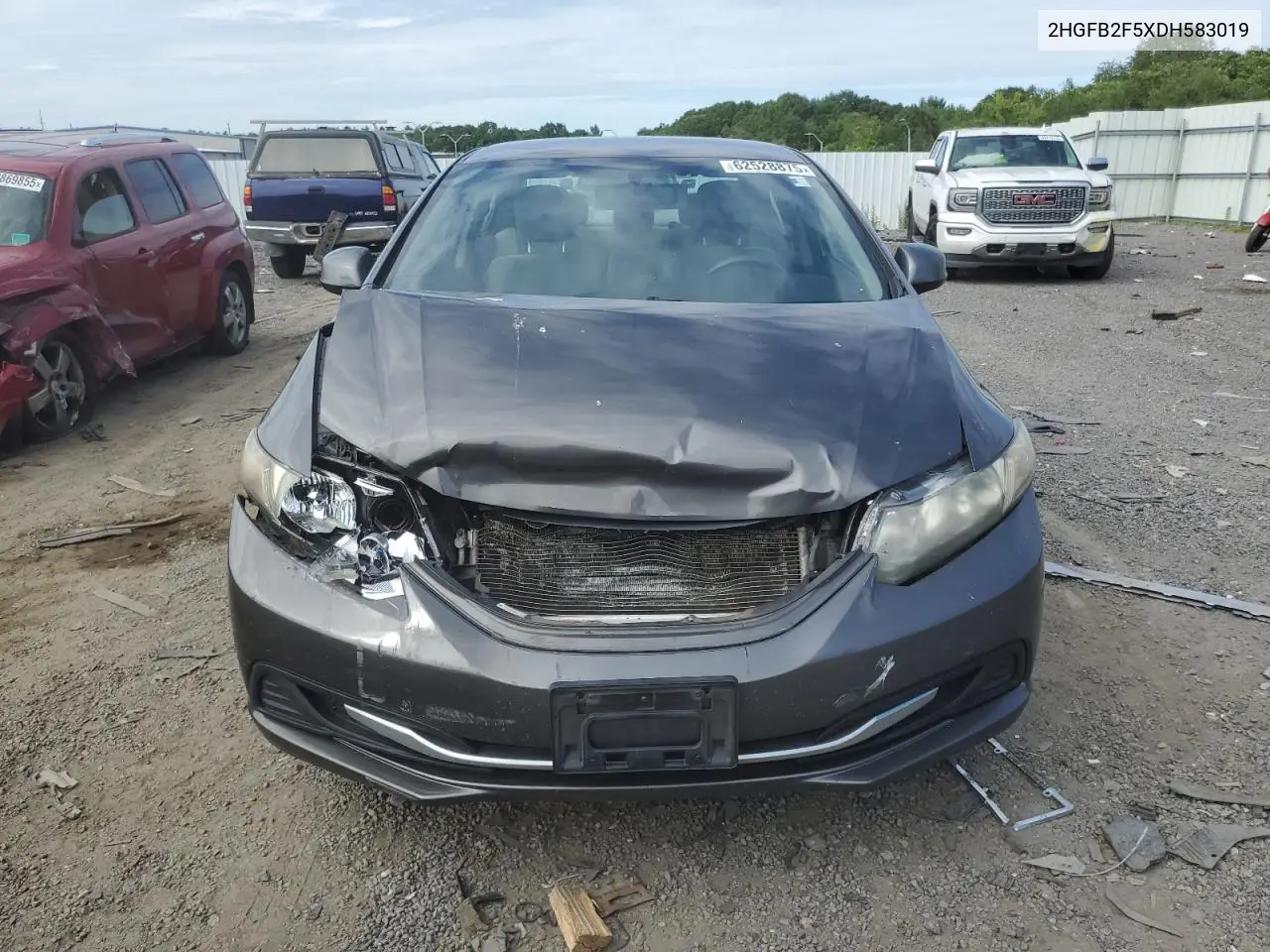 2013 Honda Civic Lx VIN: 2HGFB2F5XDH583019 Lot: 62528875