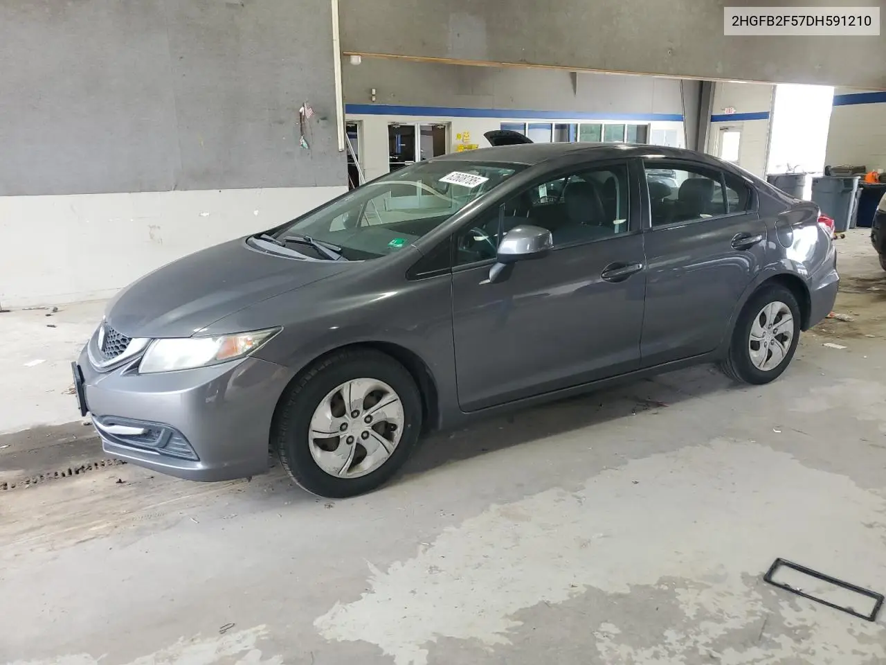 2013 Honda Civic Lx VIN: 2HGFB2F57DH591210 Lot: 62608785