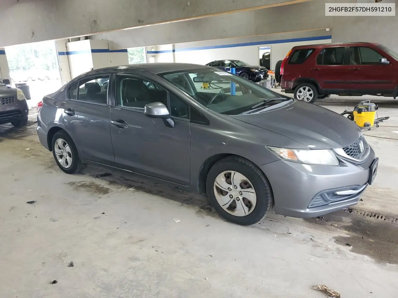 2013 Honda Civic Lx VIN: 2HGFB2F57DH591210 Lot: 62608785