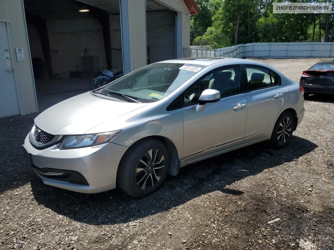 2013 Honda Civic Ex VIN: 2HGFB2F88DH509639 Lot: 62614535