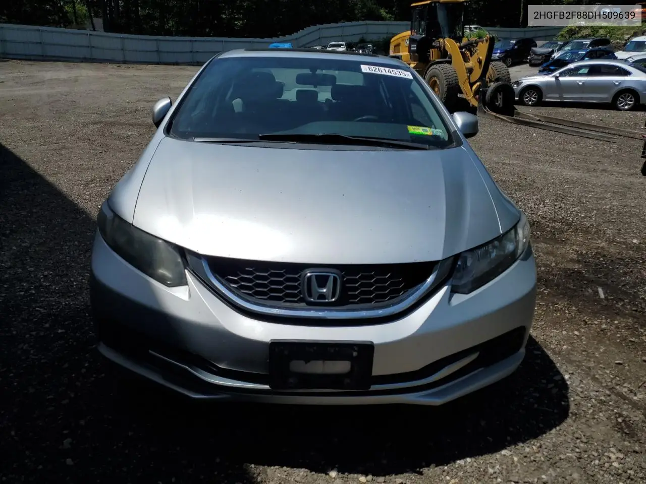 2013 Honda Civic Ex VIN: 2HGFB2F88DH509639 Lot: 62614535