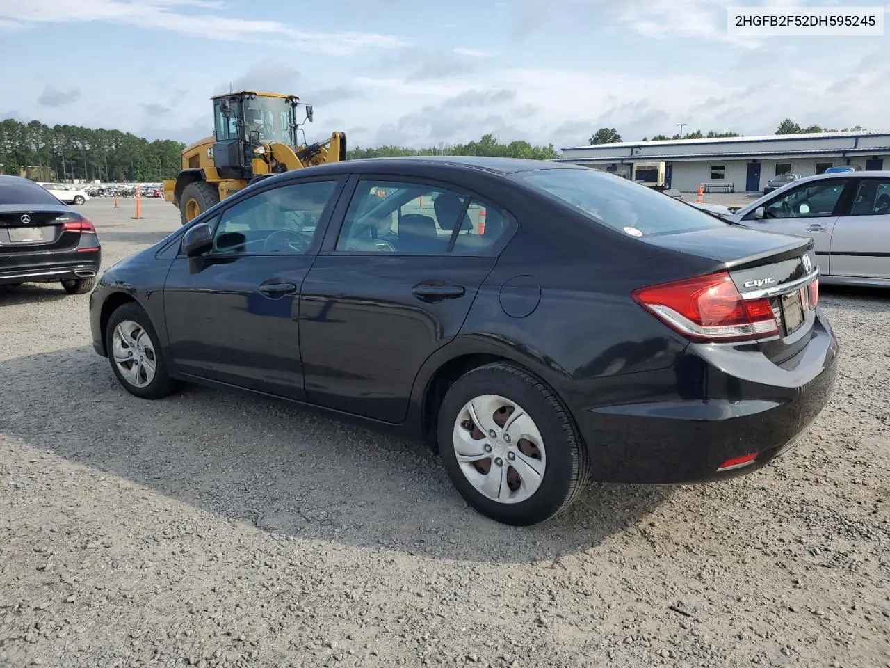 2013 Honda Civic Lx VIN: 2HGFB2F52DH595245 Lot: 62663485