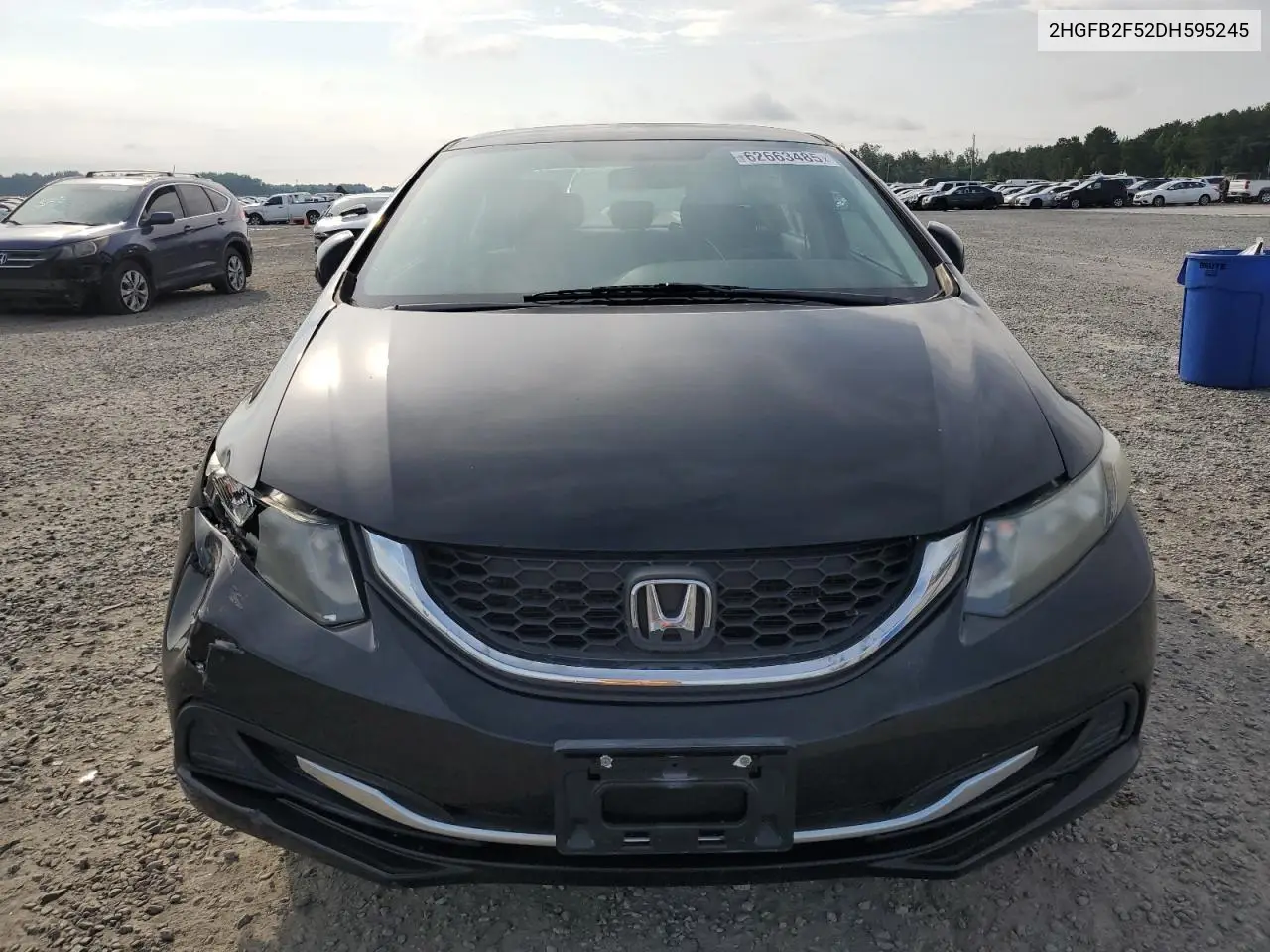 2013 Honda Civic Lx VIN: 2HGFB2F52DH595245 Lot: 62663485