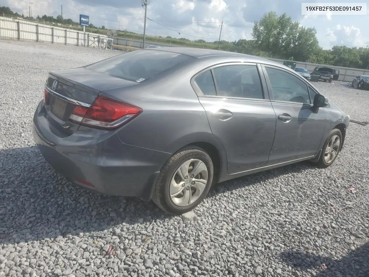 2013 Honda Civic Lx VIN: 19XFB2F53DE091457 Lot: 62691065