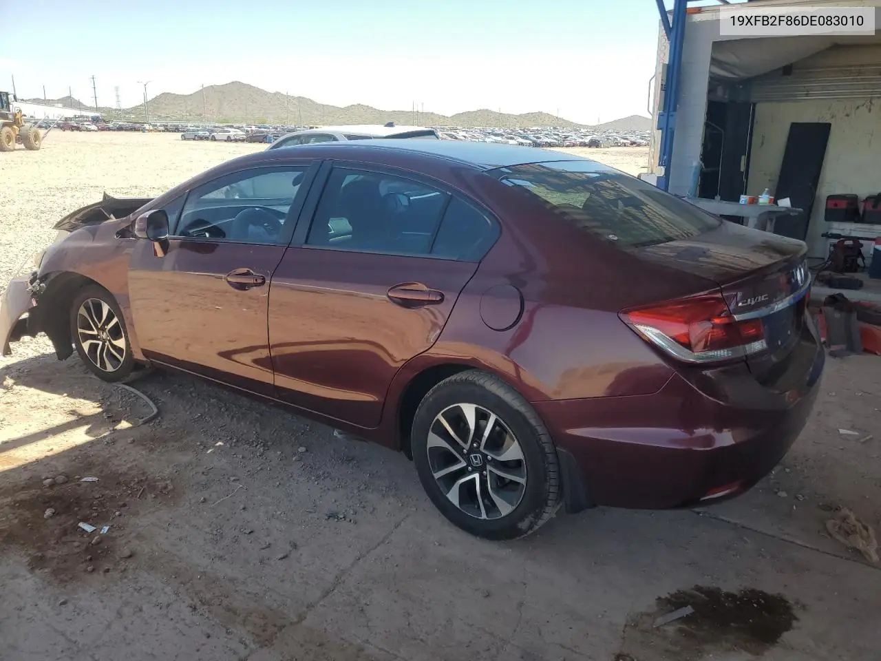 2013 Honda Civic Ex VIN: 19XFB2F86DE083010 Lot: 62749145