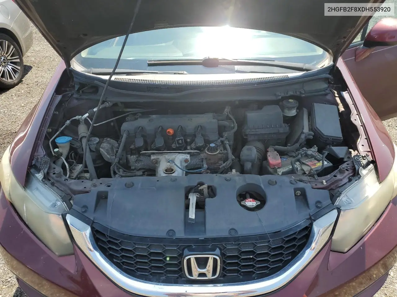 2013 Honda Civic Ex VIN: 2HGFB2F8XDH553920 Lot: 62778505