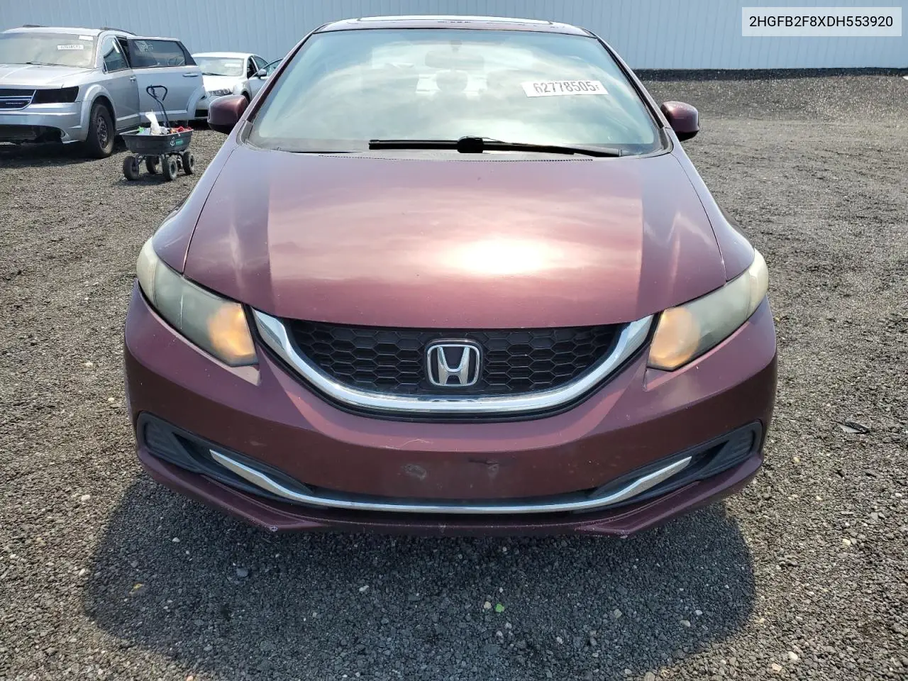 2013 Honda Civic Ex VIN: 2HGFB2F8XDH553920 Lot: 62778505