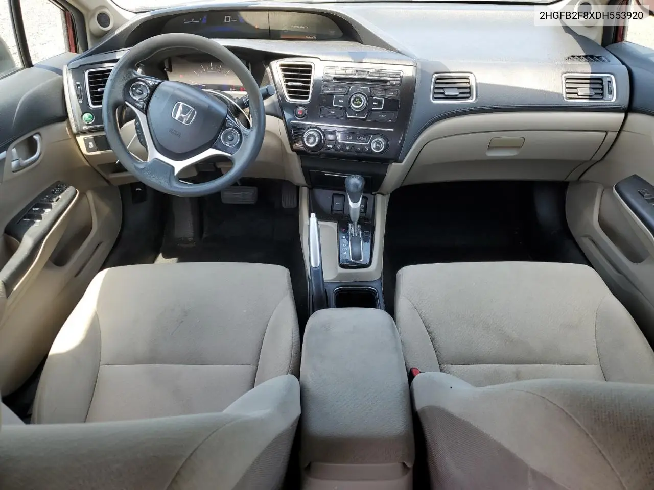 2013 Honda Civic Ex VIN: 2HGFB2F8XDH553920 Lot: 62778505