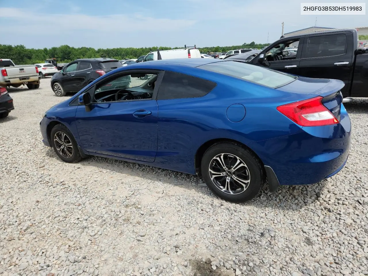 2013 Honda Civic Lx VIN: 2HGFG3B53DH519983 Lot: 62841975