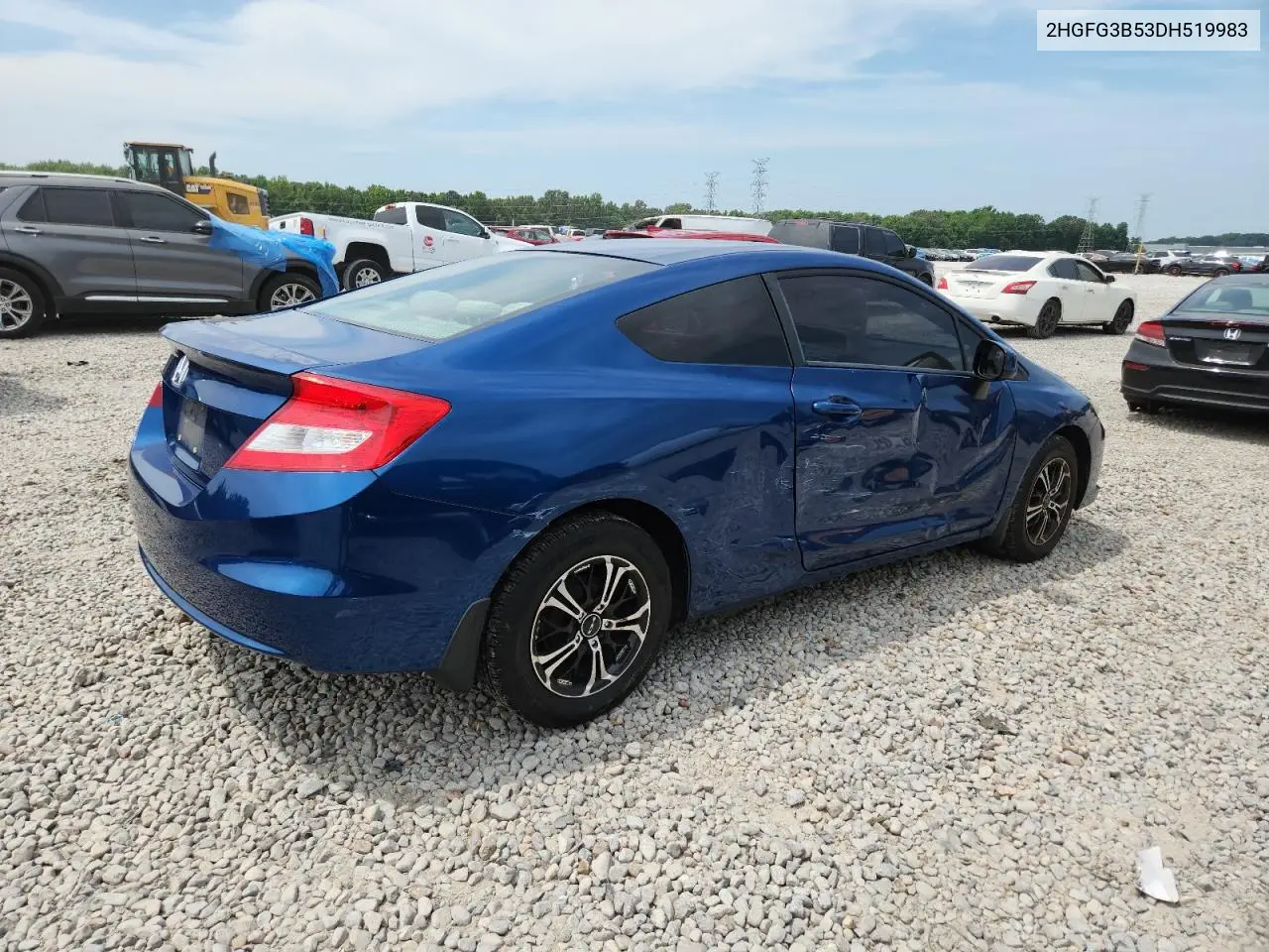 2013 Honda Civic Lx VIN: 2HGFG3B53DH519983 Lot: 62841975