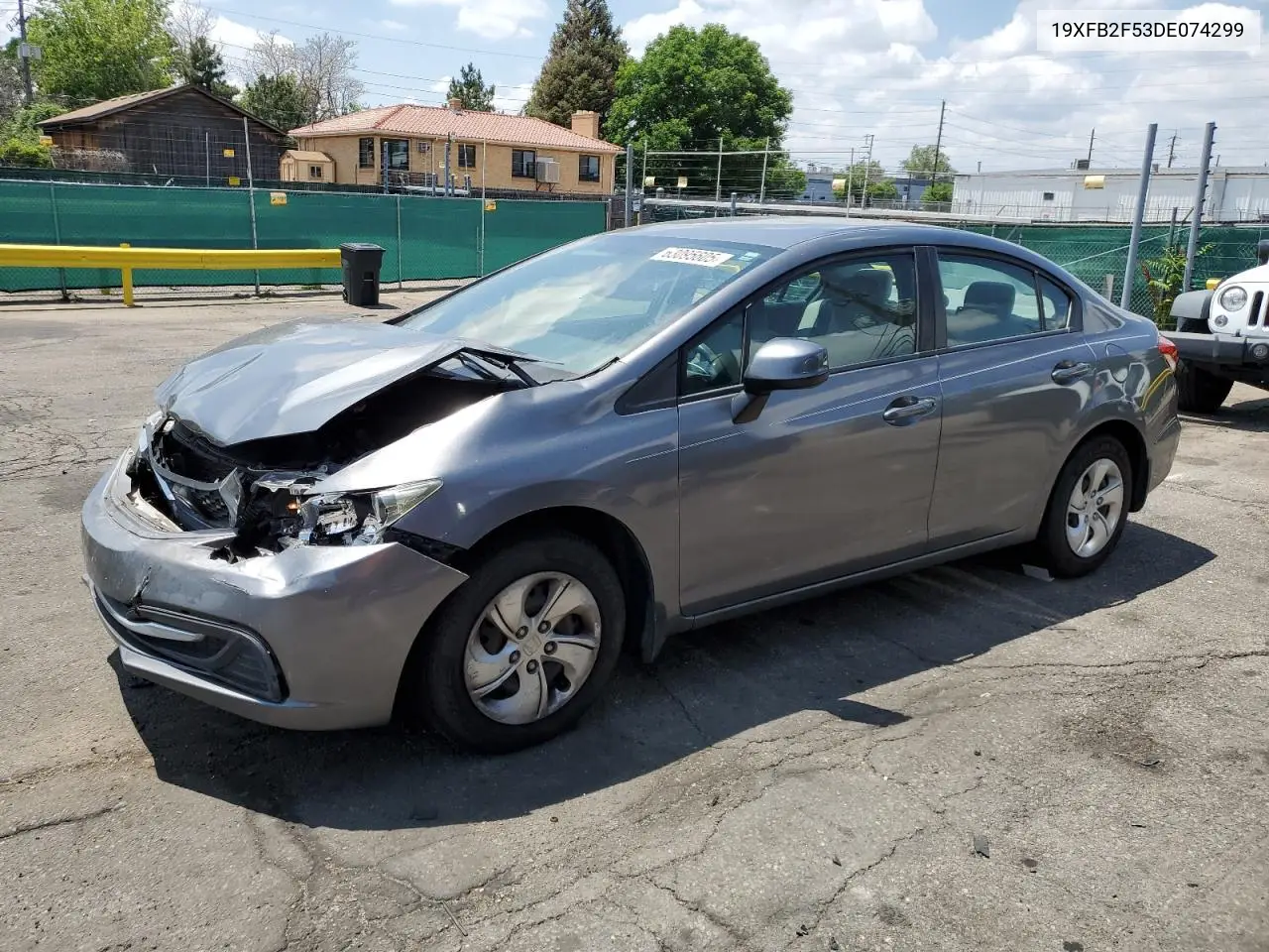 2013 Honda Civic Lx VIN: 19XFB2F53DE074299 Lot: 63095605