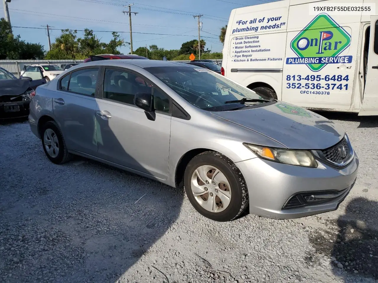 19xfb2f55de032555 19XFB2F55DE032555 2013 Honda Civic Lx